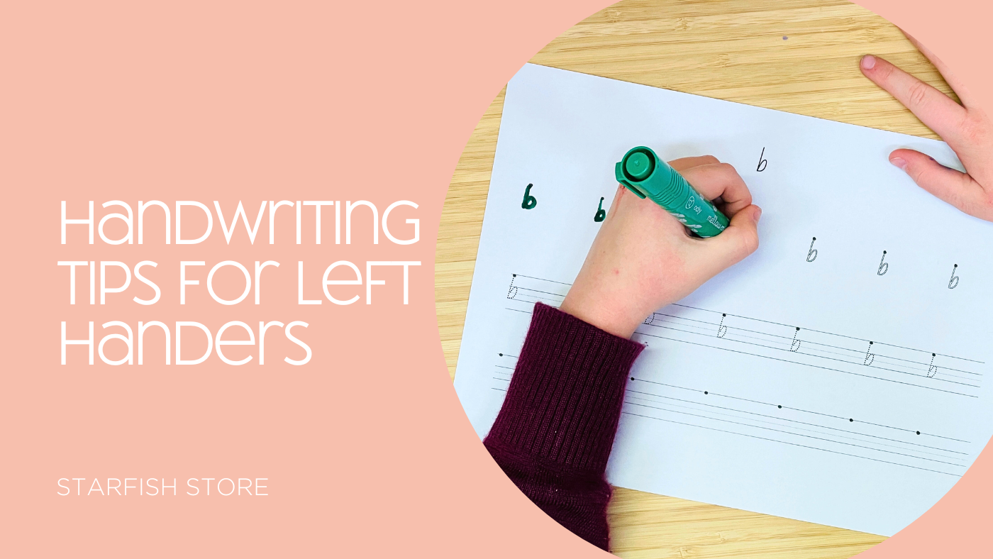 Handwriting tips for left handers
