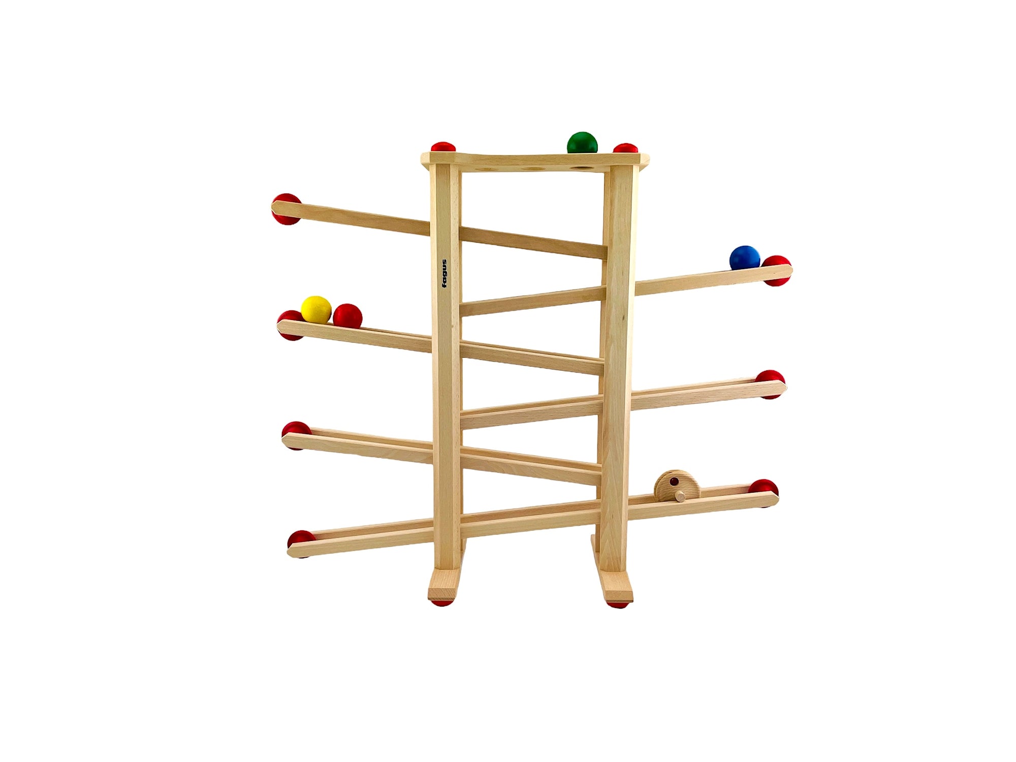 the Fagus Wooden Marble Run XL pictured on a white background