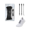 Adult black HICKIES Tie-free Elastic Laces