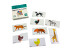 the Magnetic Tiles Toppers - Duo Animal Puzzle Pack 40pc on display with pieces next to box