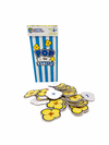 Learning Resources Pop for Letters on display with popcorn cards in front of blue and white packaging box