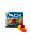 Smart Games Smartcar 5x5 packaging box with yellow, orange and red coloured blocks laid in front on white background