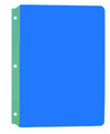 Full Page Highlight Strip - Blue with green boarder on white background