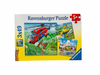 Ravensburger Puzzle - Above The Clouds packaging box with images of helicopters, aeroplanes and airportss